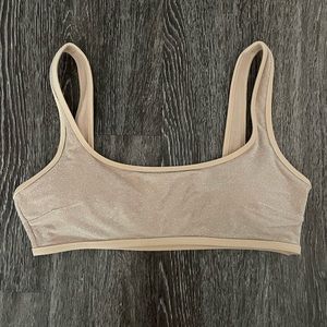 Aerie Shimmering Tan Bikini Top